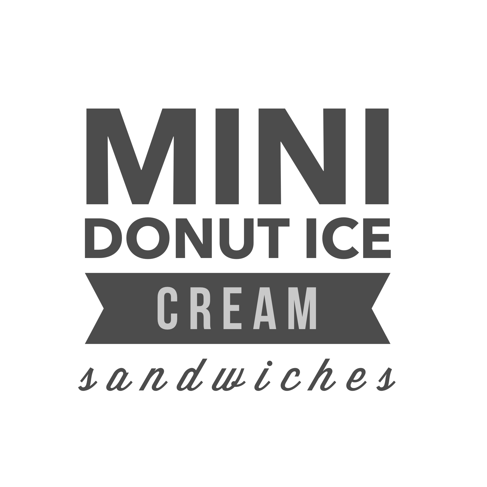 Mini Donut Ice Cream Sandwiches